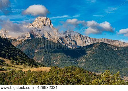 Landscape View At Saint Baudille Et Pipet, Local Authorities Association Of Trieves In Vercors, Fren