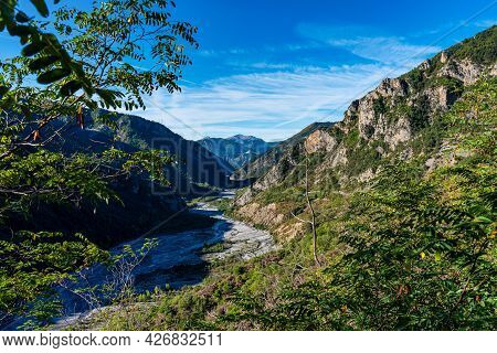 Gorges De Daluis Or Chocolate Canyon As It Is Called By Locals Because Of The Rocks Color Formed By 