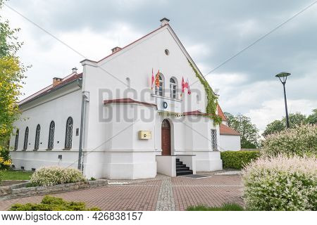 Lubin, Poland - June 1, 2021: Building Of National Brass Band In Lubin.