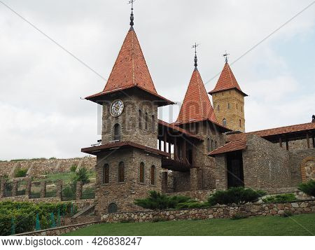 2021-05-07. Russia. Kamensk-shakhtinsky, Rostov Region. Beautiful Buildings In The Form Of Castles. 