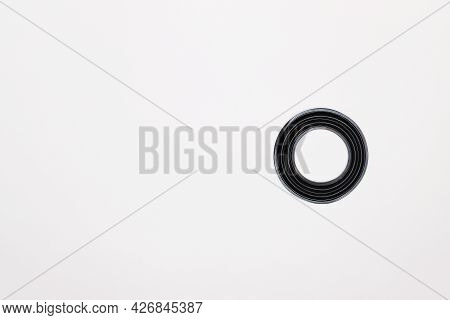 A Rubber Ring - A Gasket, An Oil Seal For Repairing A Car Brake Caliper On A Plane. Set Of Spare Par