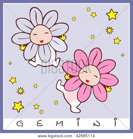 Cartão de felicitações de nascimento de bebê com signo