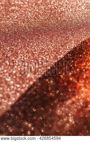 Glittery copper textured surface background