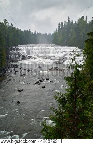 Dawson Falls Wells Gray Park Bc Vertical. Dawson Falls In Canada's Wells Gray Provincial Park.