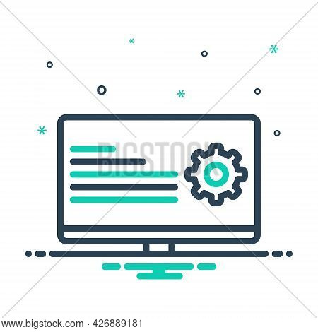 Mix Icon For Programmatic Coding Digital Technology Software Computer Website App