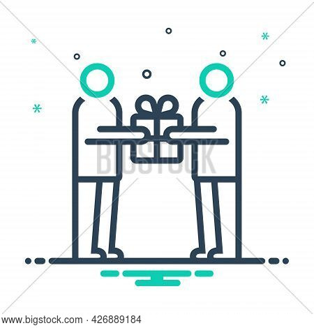 Mix Icon For Proffer Offer Tender Present Extend Give Submit Volunteer Suggest Propose Put-forward G