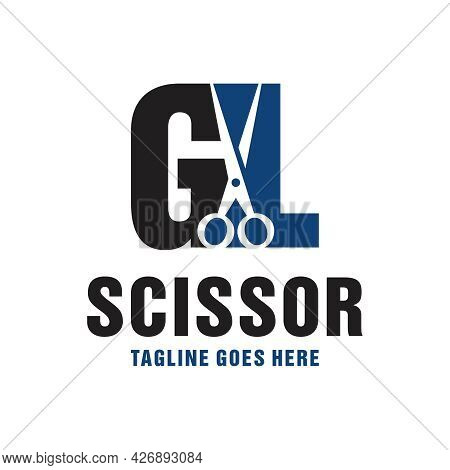 Haircut Inspiration Logo Design With Letter Gl