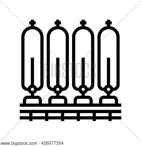Water Filter System Line Icon Vector. Water Filter System Sign. Isolated Contour Symbol Black Illust