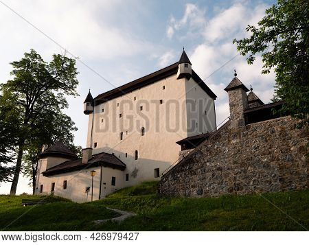 Schloss Goldegg Castle In The Pongau Region Of Salzburg, Austria On A Summer Morning