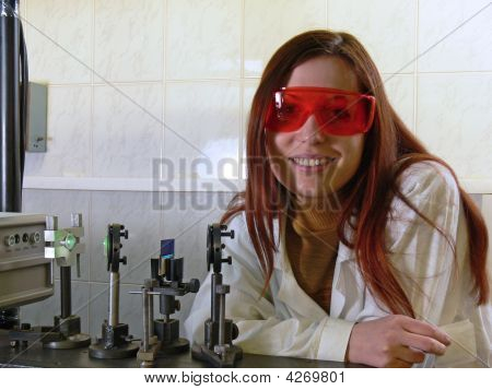 Donna scienziato