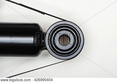 The Shock Absorber Mounting Eye For The Machine Is On A Flat Surface. Spare Parts For The Repair Of 