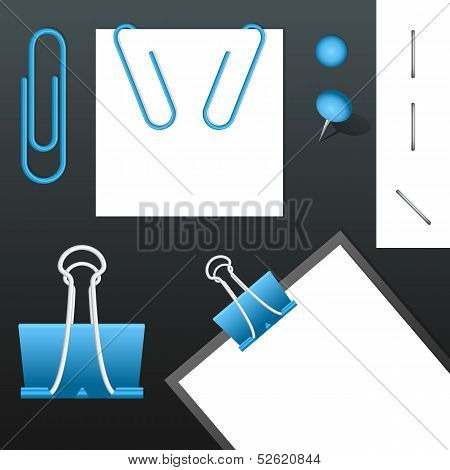 Set of Vector Staples