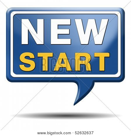 new start or chance back to the beginning and do it again button icon or sign