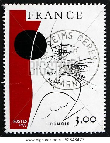 Postage Stamp France 1977 Head And Eagle, Tremois