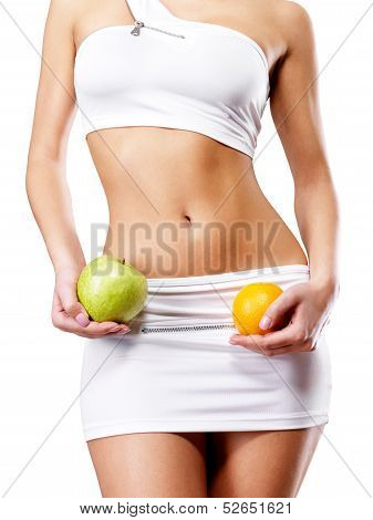 Healthy Lifestyle Of Woman With Slim Body