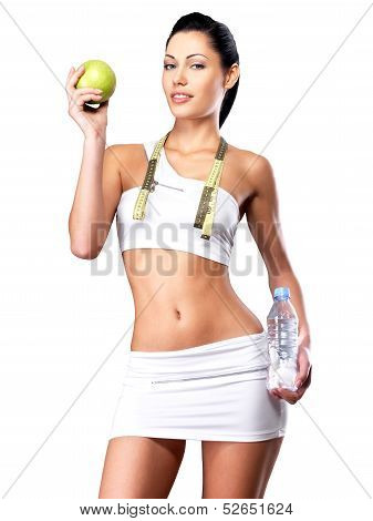 Healthy Lifestyle Of Woman With Slim Body
