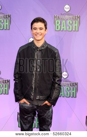 LOS ANGELES - OCT 20:  Keean Johnson at the Hub Network First Annual Halloween Bash at Barker Hanger on October 20, 2013 in Santa Monica, CA