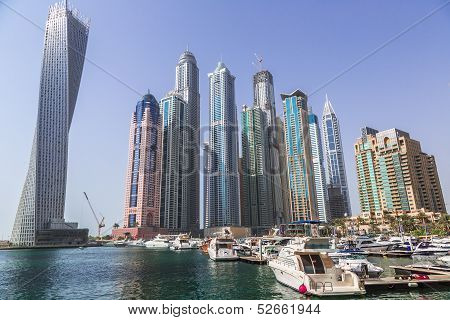 Dubai Marina Cityscape, Uae