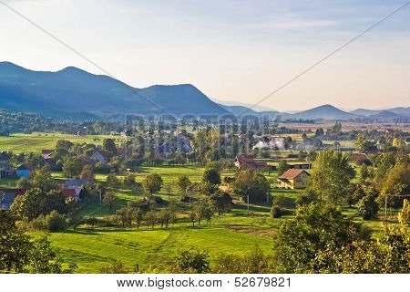 Gacka River Valley In Lika