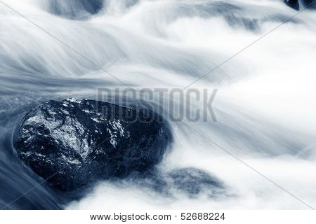 Stream flowing over rocks