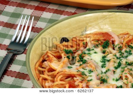 exquisite Nudeln mit frischen Tomaten sauce