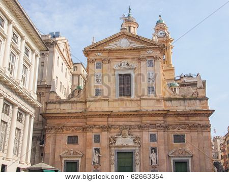 Chiesa Del Gesu In Genoa