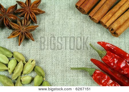 Kryddor på lin konsistens