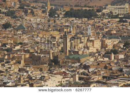 Pohled na panorama Fez
