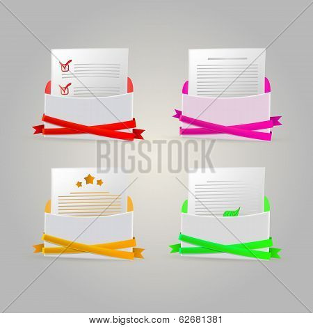 Illustration of envelopes