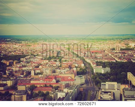 Retro Look Berlin Aerial View