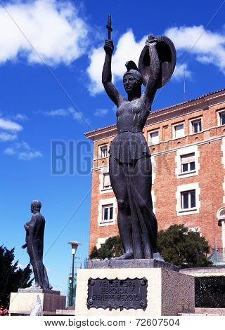 Vencedora statue, Teruel.