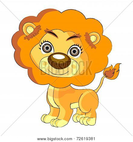 Cute Lion Cartoon