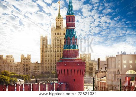 View of Kotelnicheskaya embankment from Kremlin