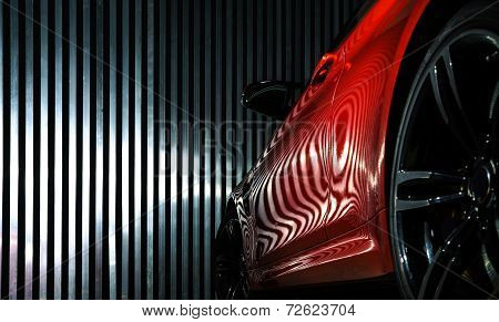 Luxury Red Car View
