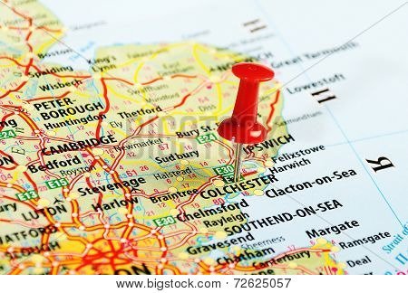 Colchester  Uk  Map Pin