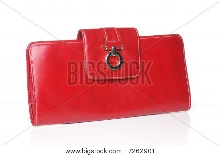 Borsa in pelle rossa
