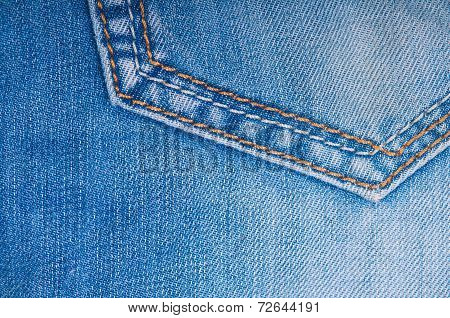 The blue jeans fabric with texture