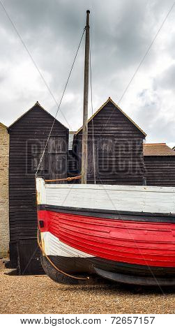 Fisherman's Net Huts At Hastings