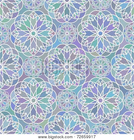 Mosaic Floral Seemless Pattern