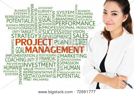 Success of project management for business concept