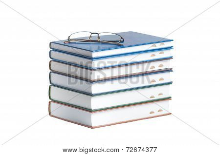 books isolated on white