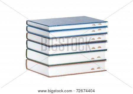 books isolated on white