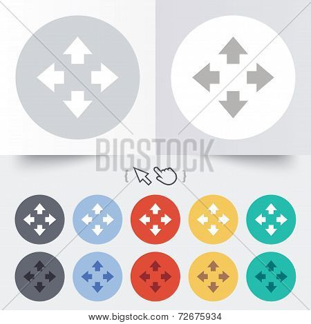 Fullscreen sign icon. Arrows symbol.