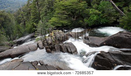 Waterfall in Puerto Blest