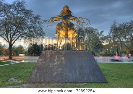 Genghis Khan Statue, London