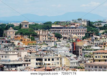 Rome Aerial View From Vittorio Emanuele Monument