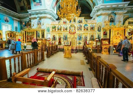 Interior Of Belarussian Orthodox Church Cathedral of St. Peter a
