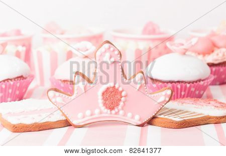 dessert table at girls party