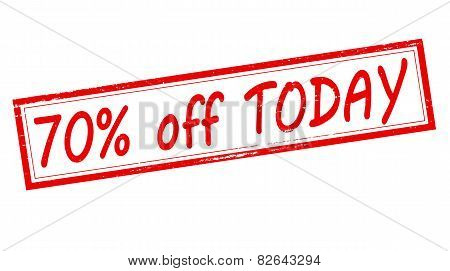 Seventy Percent Off Today