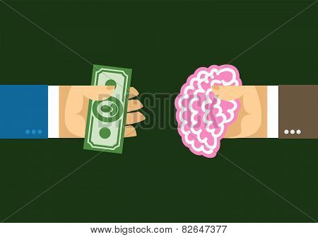 Arms And Money, The Hand And The Brain. For Sale